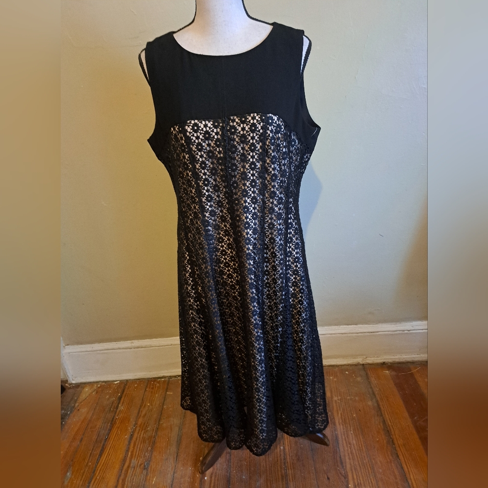 Ann Klein black dress.